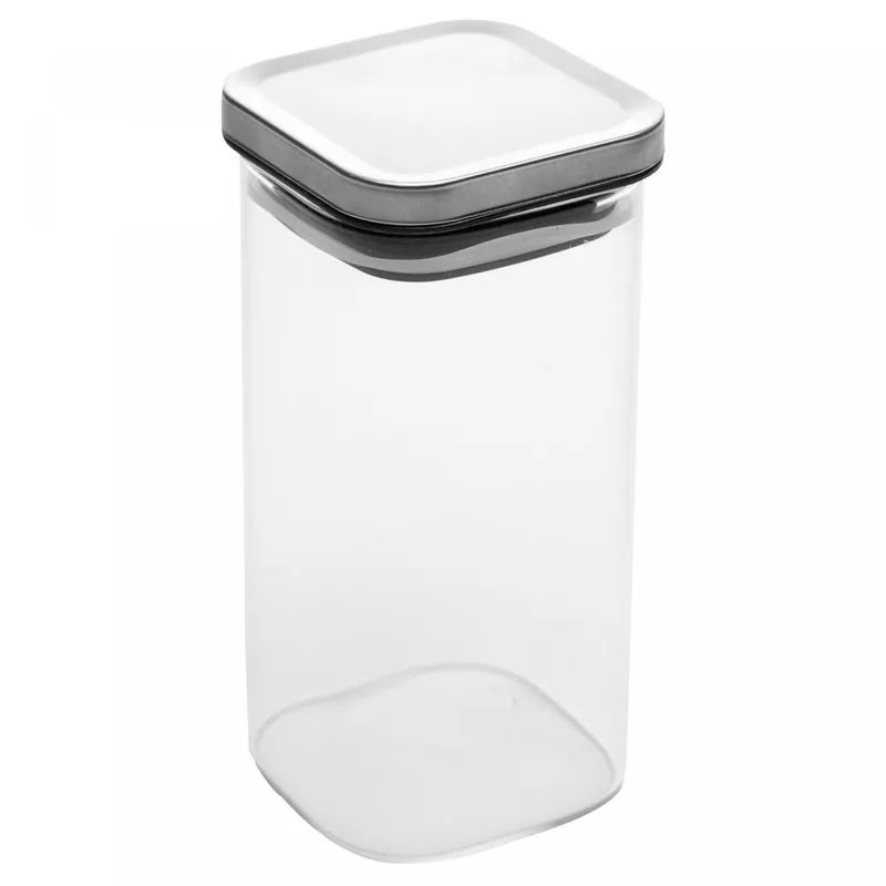 Pote Hermético com Tampa Prata Tutti 480ml Vidro Borossilicato - Wolff