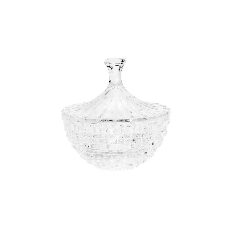 Bomboniere de Cristal com Tampa Brick 18cmx19cm Rojemac