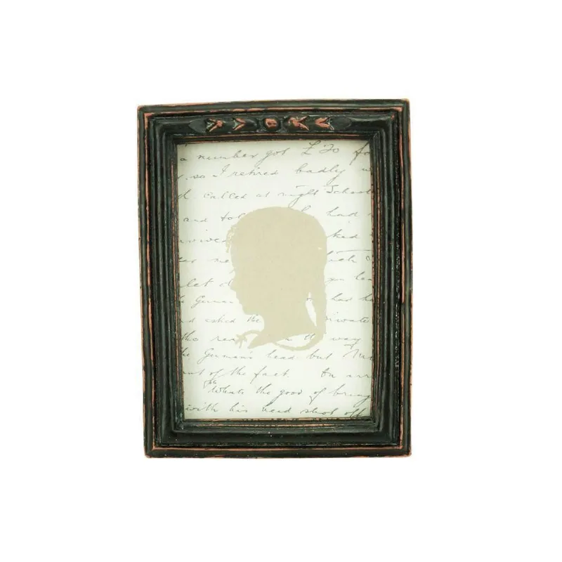 Porta-Retrato Resina Preto 6X9Cm