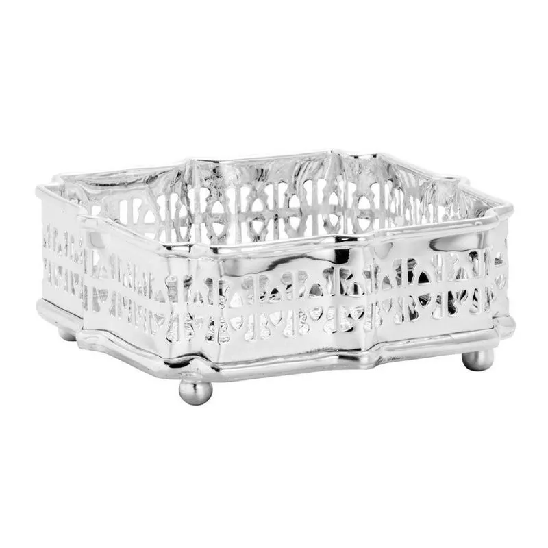 Porta Petisco de Prata Roma 12cmx4,5cm Rojemac