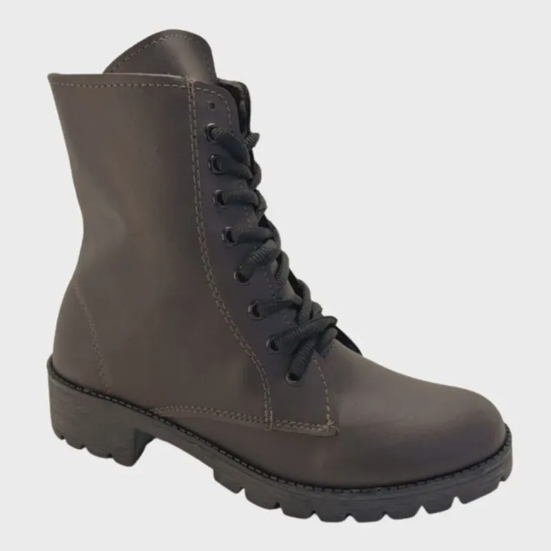 Bota Coturno Feminina Napa Café Strax 063