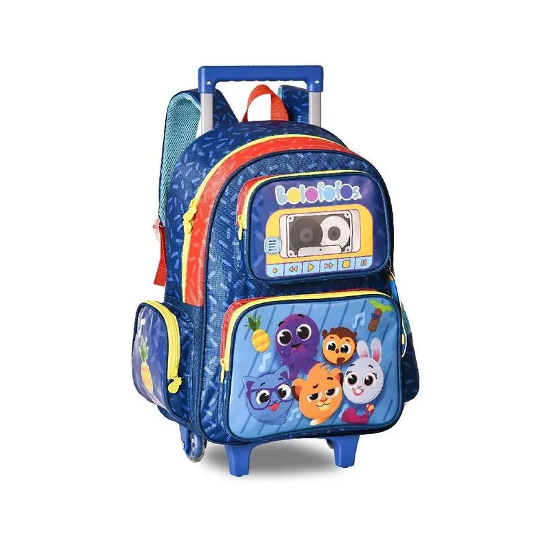 Mochila Rodinhas Turma Bolofofos Infantil Escolar Youtuber