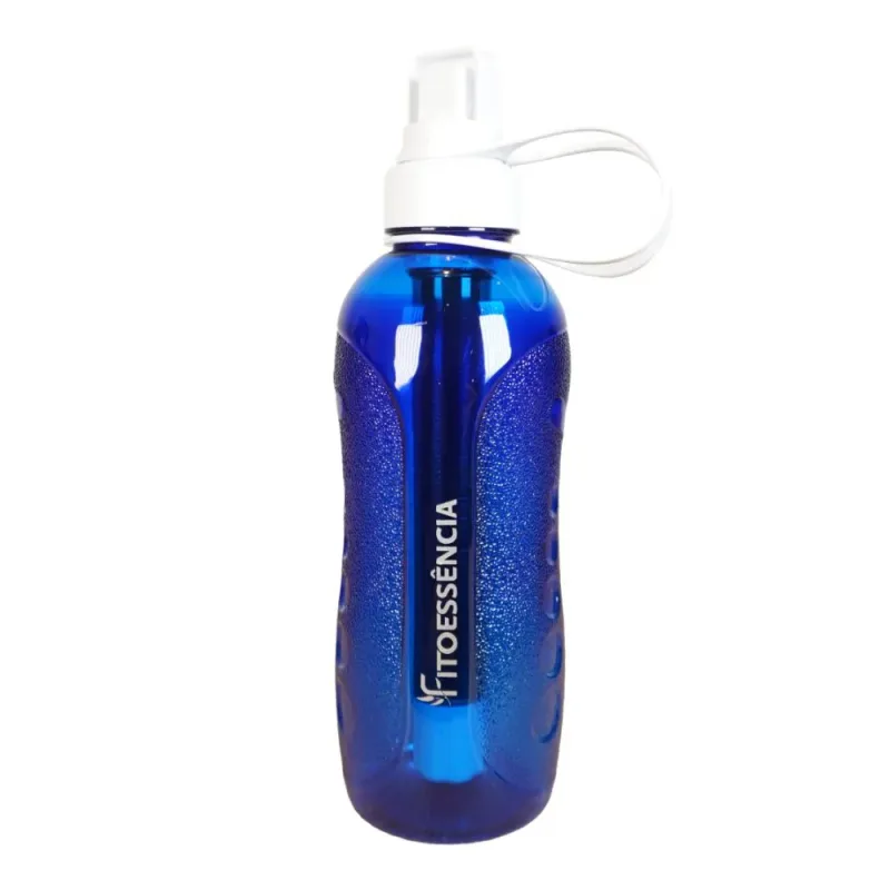 SQUEEZE AZUL FITOESSÊNCIA 500ML COM PURIFICADOR DE ÁGUA