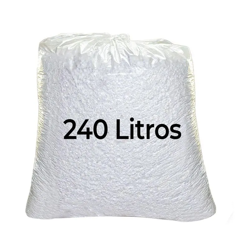 Flocos Isopor 240 Litros Para Enchimento Puff Pera Gota Maça