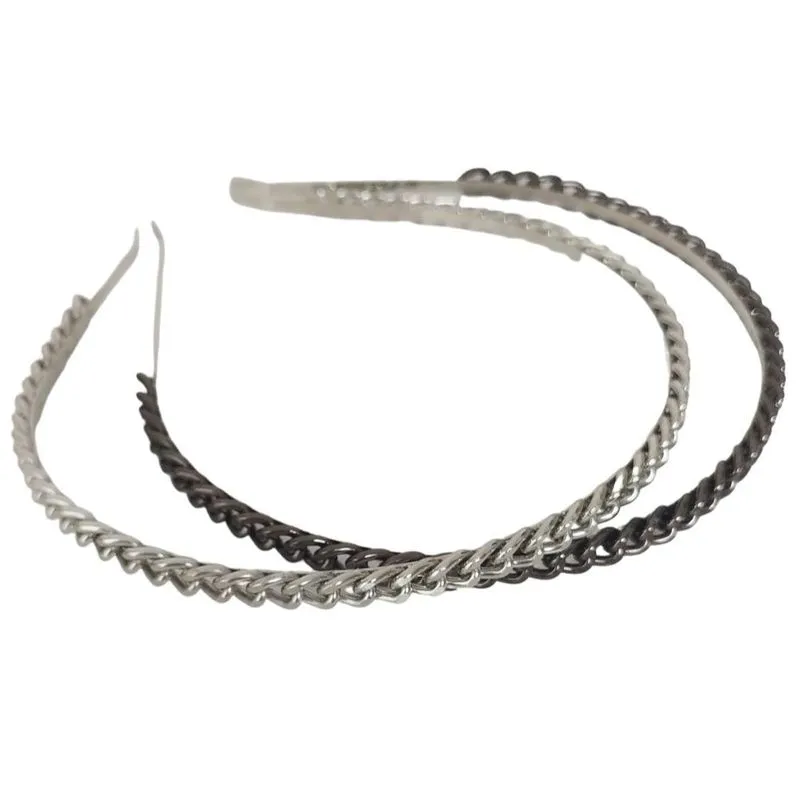 Tiara Corrente Elos Prata E Ródio Negro 7 Mm 1 Un De Cada Tiara Corrente Elos Prata E Ródio Negro 7 Mm 1 Un De Cada