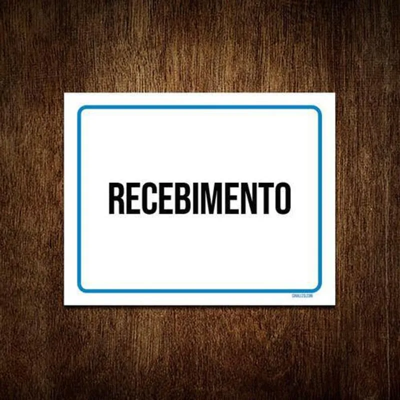 Kit 10 Placas Ambiente Sinalização Setor Recebimento