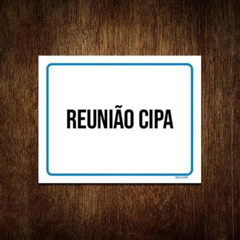 Kit 10 Placas Ambiente Sinalização Setor Reunião Cipa