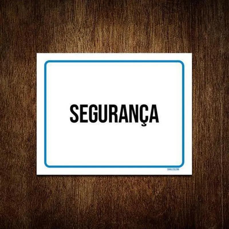 Kit 10 Placas Ambiente Sinalização Setor Segurança