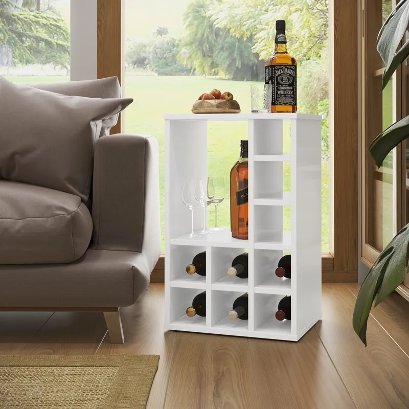 Mesa Lateral Sala Adega Bar Aparador Retrátil cor Branco - Comprar Móveis em Casa