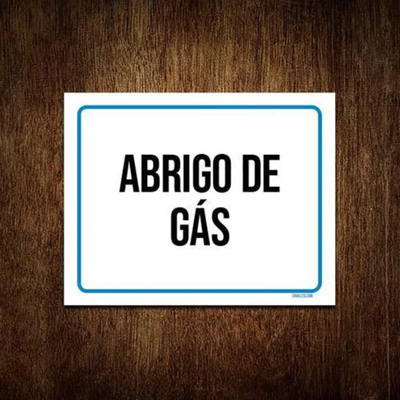 Kit 3 Placas Sinalização Ambiente Abrigo De Gás