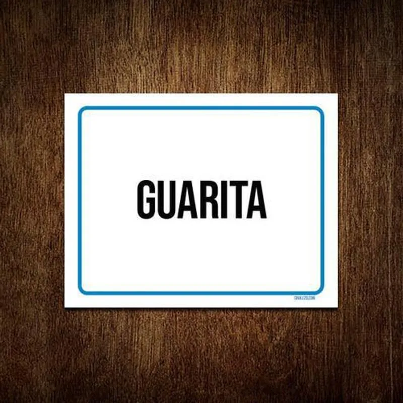 Kit 3 Placas Sinalização Ambiente Guarita