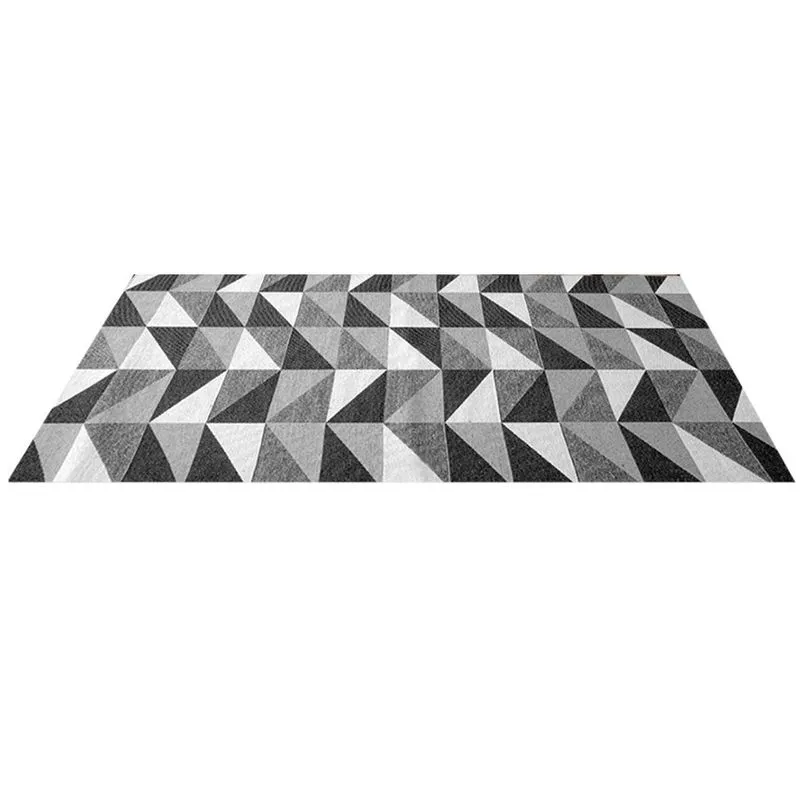 Tapete Capacho Porta De Entrada 65cm X 40cm Ladrilhos Preto