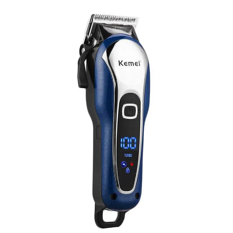 3 Maquina D Cortar Cabelo Recarregá Profissional Azul