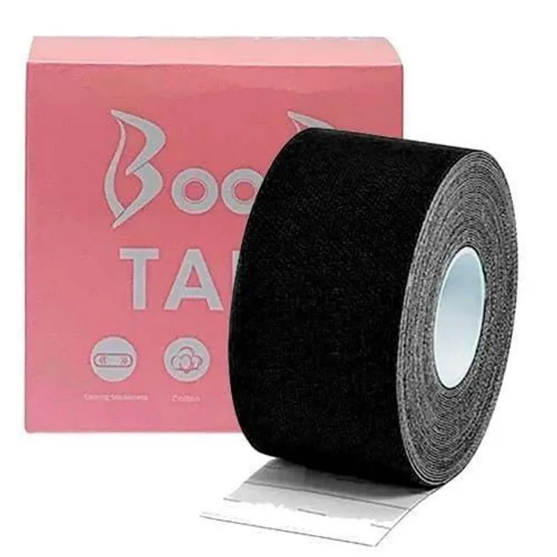 Rolo De Sutiã Adesivo Fita Levanta Seios Boob Tape Preto