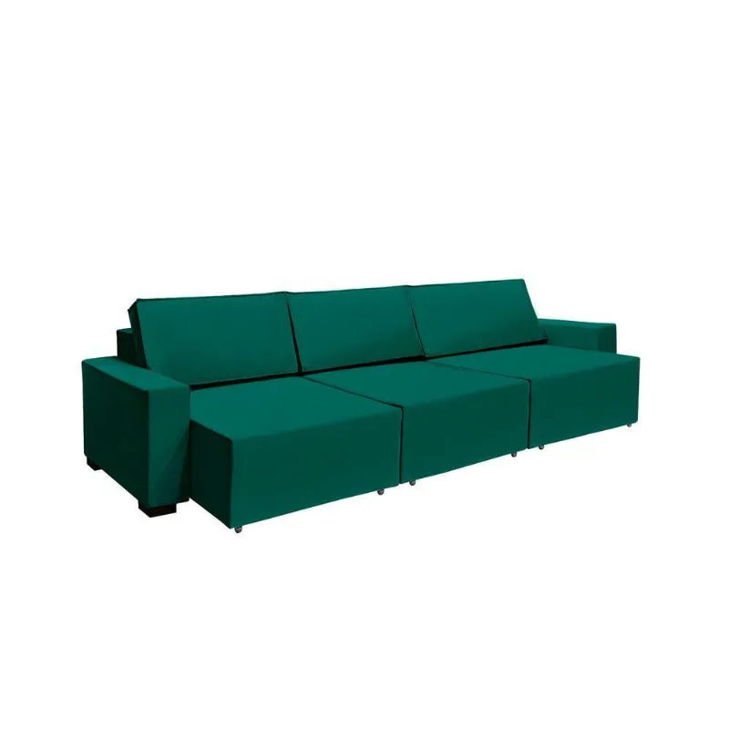 Sofá Dallas 3.70m Retrátil - Verde