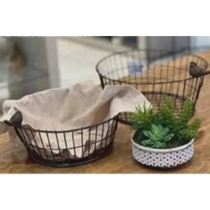 Cesta grande square passarinho Home Garden