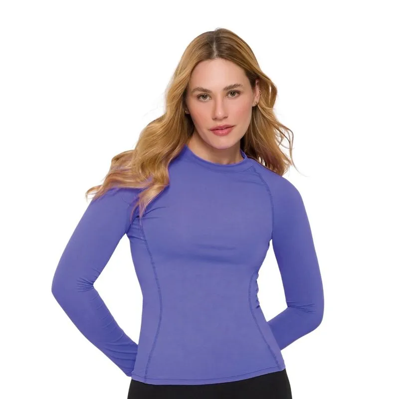 Blusa Selene Manga Longa Segunda Pele Felpa Feminina
