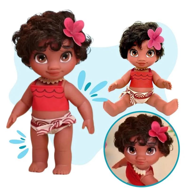 Boneca Menina Bebê Moana Cotiplas Original