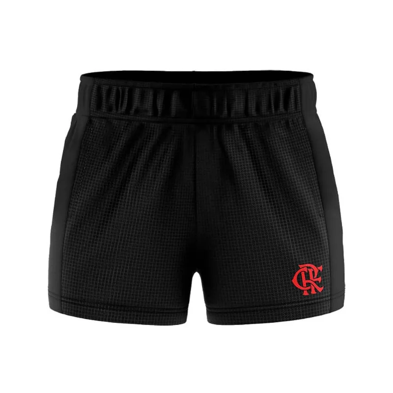 Short Flamengo Feminino Plug Braziline Preto P