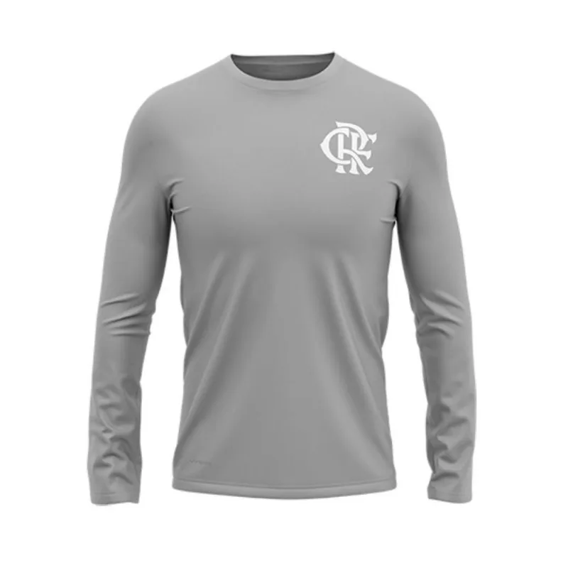 Camisa Flamengo Manga Longa Protection Cinza Braziline P