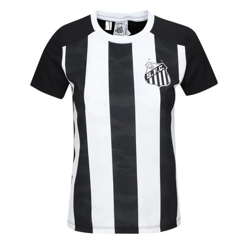Camisa Braziline Santos Matriz Feminina M / Preto
