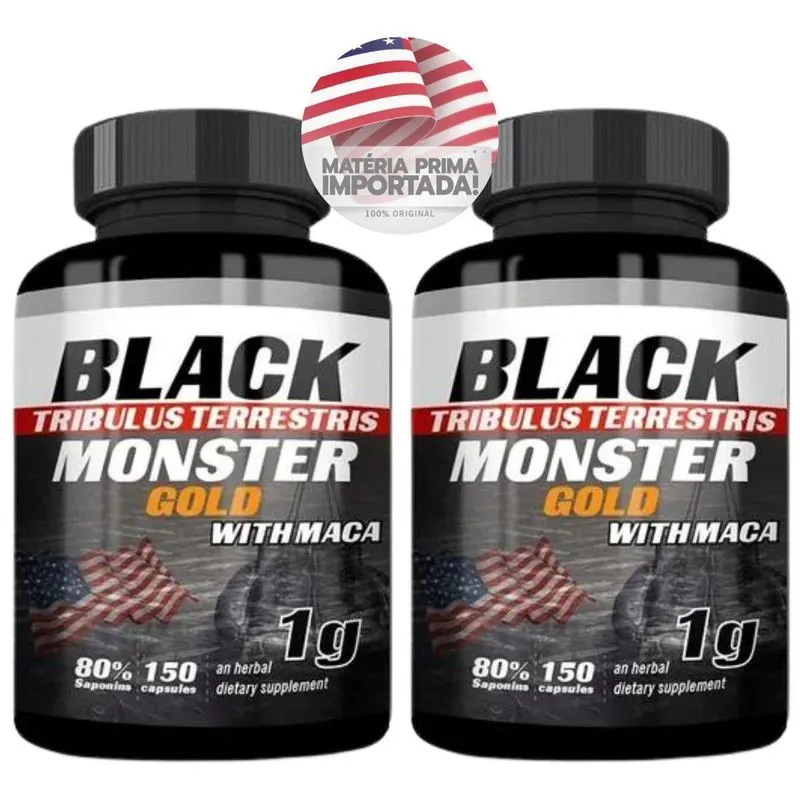2 Uni Black Monster Imortado 300cáps Desempenho Fisico