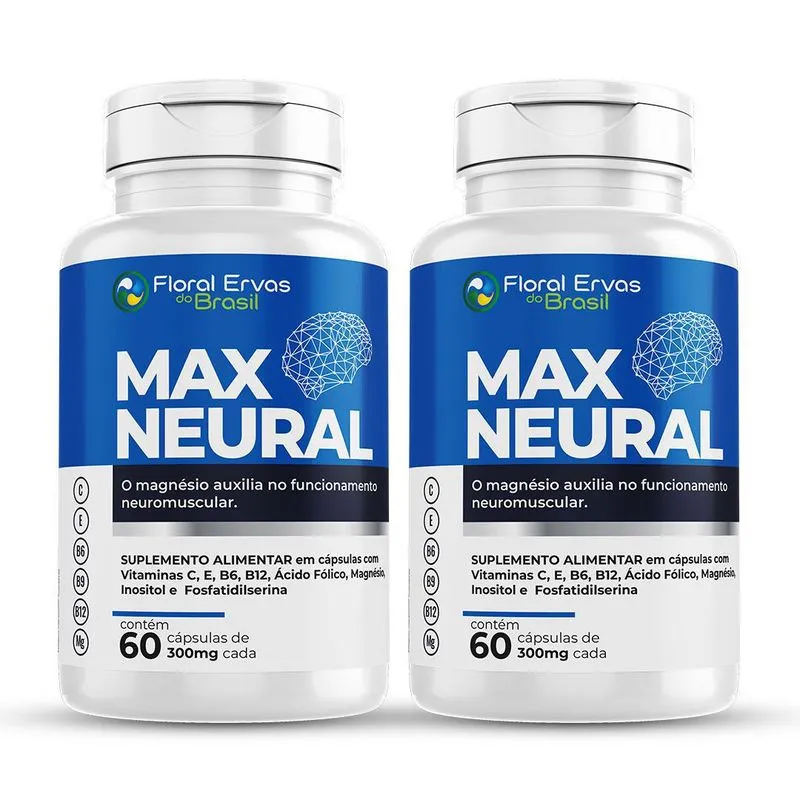 Max Neural 2x 60 Cápsulas Fosfatidilserina Inositol Vitamina