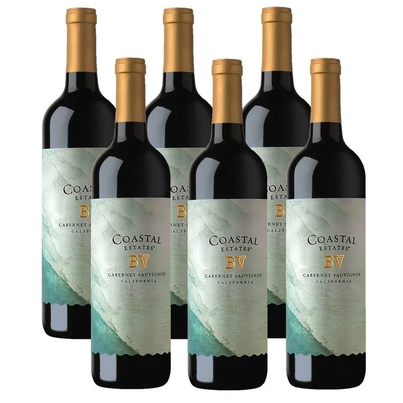 Kit 06 Un. Vinho Bv Coastal Estates Cabernet Sauvignon 750ml