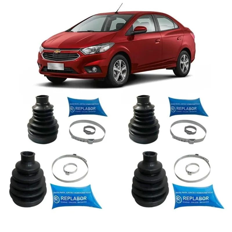 4 Kit Coifa Homocinética Lado Cambio E Roda Prisma 1.4 13/..
