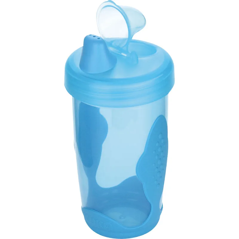 Copo Antivazamento 300ml Soft Color Transparente 7716 Kuka Azul