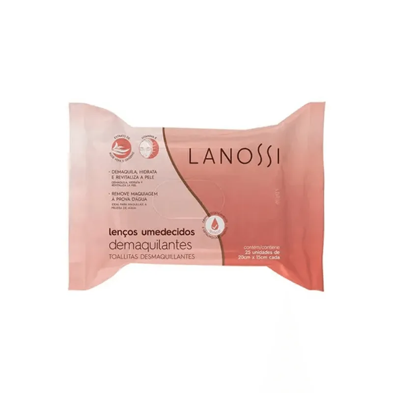 LENÇO UMEDECIDO LANOSS MICELAR COM 25 UNIDADADES