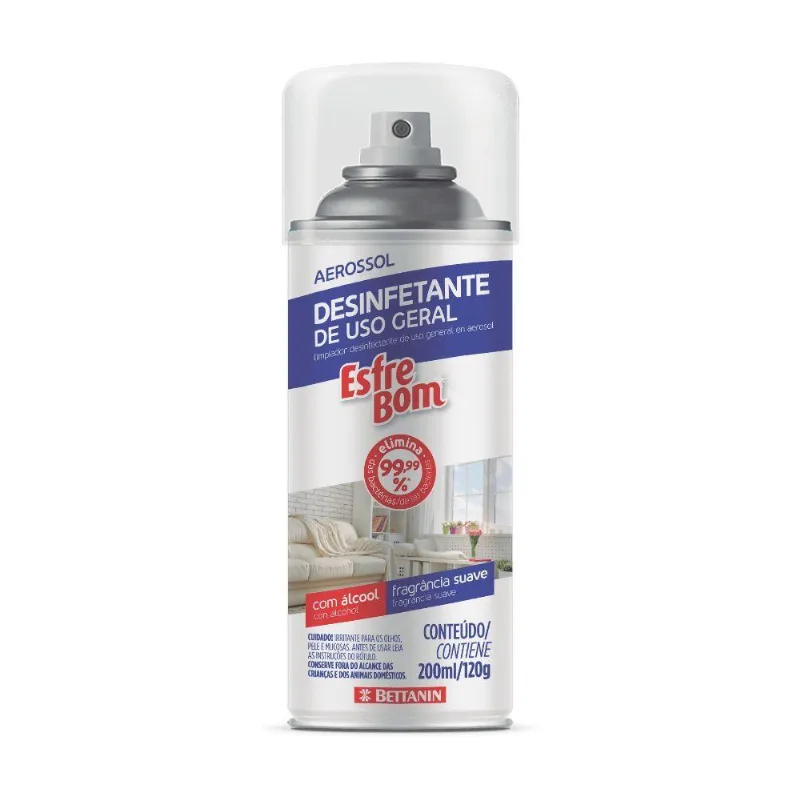 Desinfetante De Uso Geral Aerossol Esfrebom Bettanin 200ml