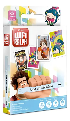 Wifi Ralph- Jogo Da Memória Copag Estampado