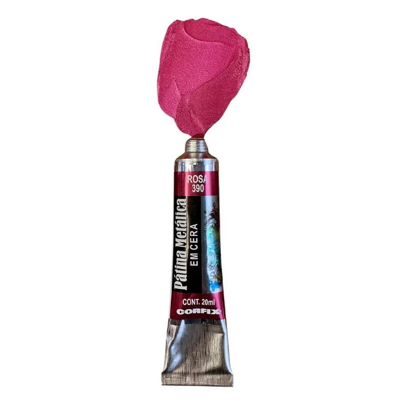 Patina Metalica Em Cera Corfix 390 Rosa 20ml