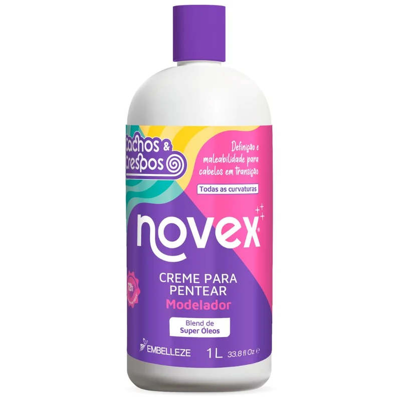 Creme para pentear Novex Cachos e Crespos em Transição UNICA / 1L