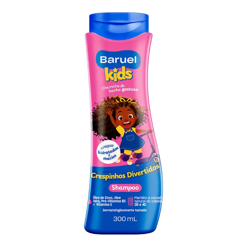 Shampoo Baruel Kids Crespinhos Divertidos 300ml