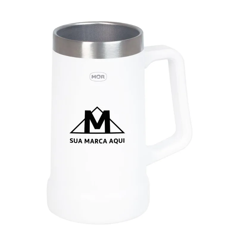 Copo Termico 500ml Branco Promocional