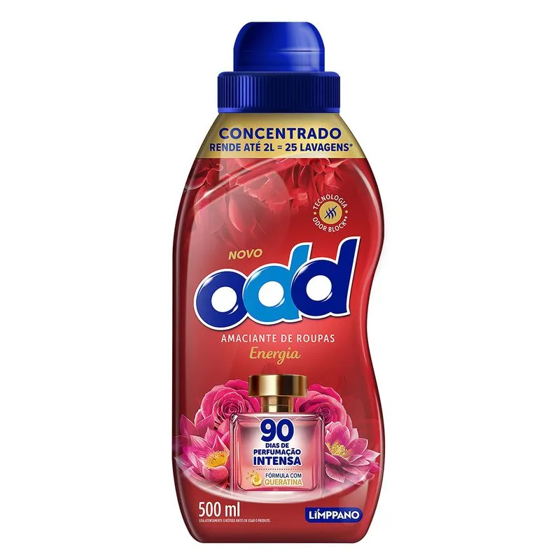 Amaciante de Roupas Concentrado ODD Energia 500ml