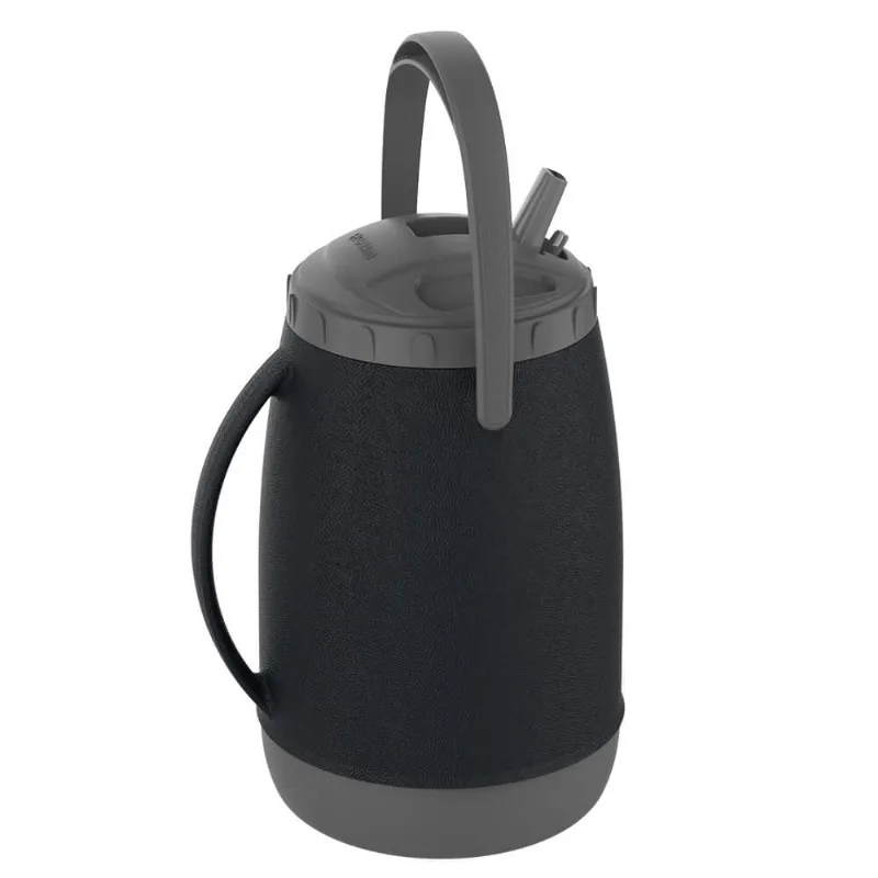 Garrafão Térmico estilo Jarra 2,5l para água e tererê Preto Atacama Soprano