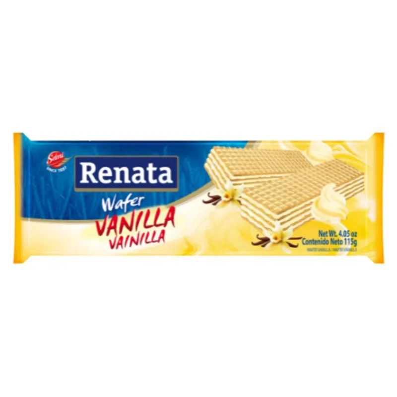 Galletas RENATA MARCA EXCLUSIVA wafer sabor vainilla (115 gr)
