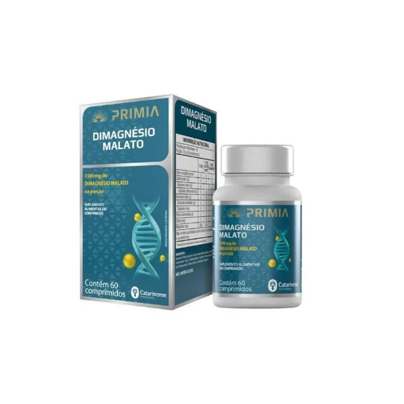 Primia Dimagnésio Malato 60 Cápsulas PRIMIA DIMAGNESIO MALATO 60CP