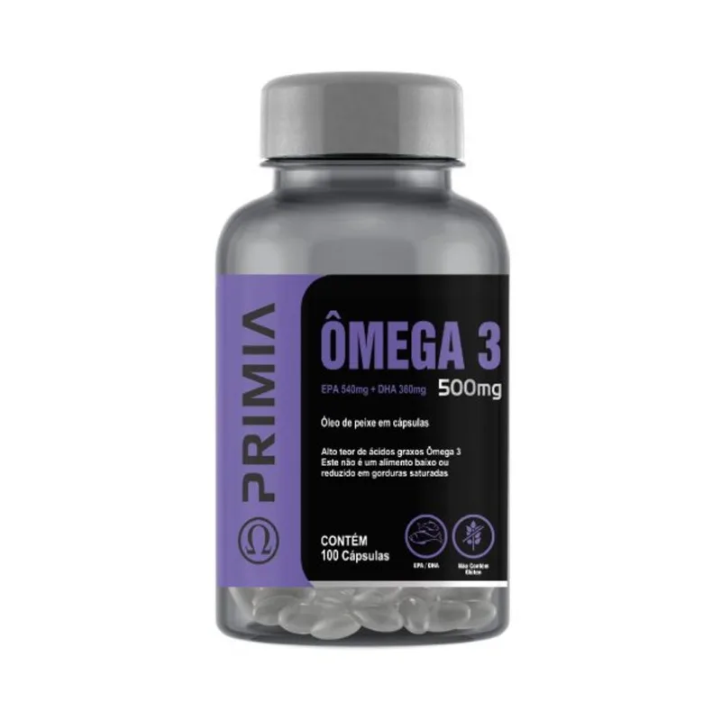 Primia Ômega 3 500mg 100 Cápsulas PRIMIA OMEGA 3 500MG 100CAP
