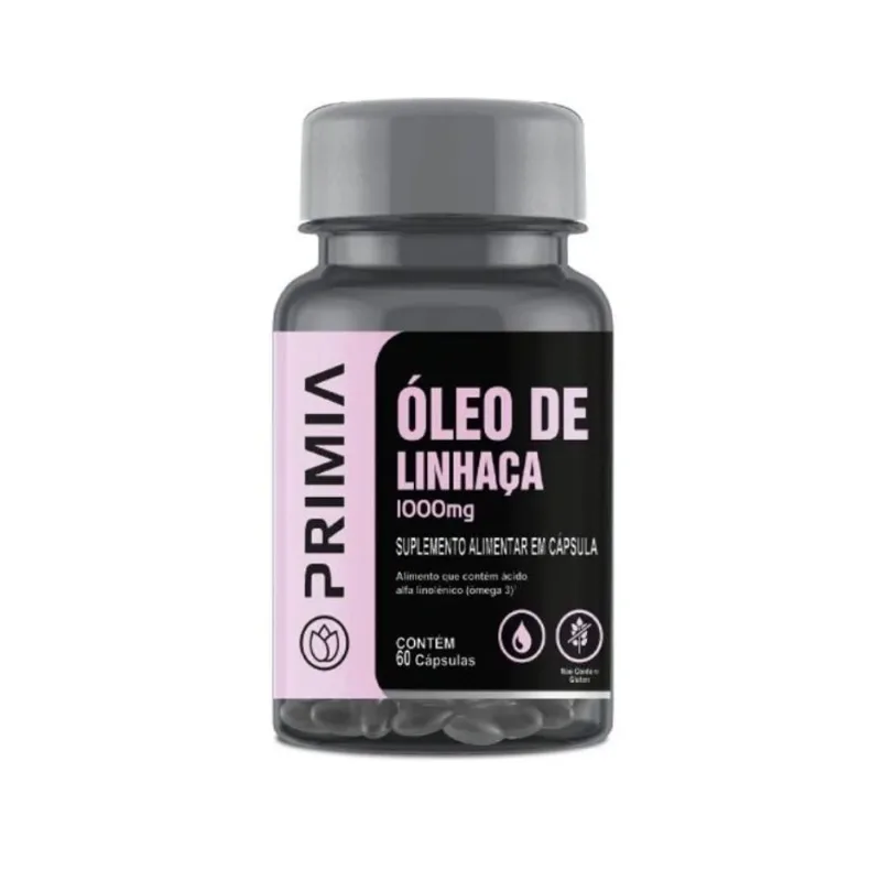 Primia Óleo Linhaça 1000mg 60 Cápsulas PRIMIA OLEO LINHACA 1000MG 60CAP