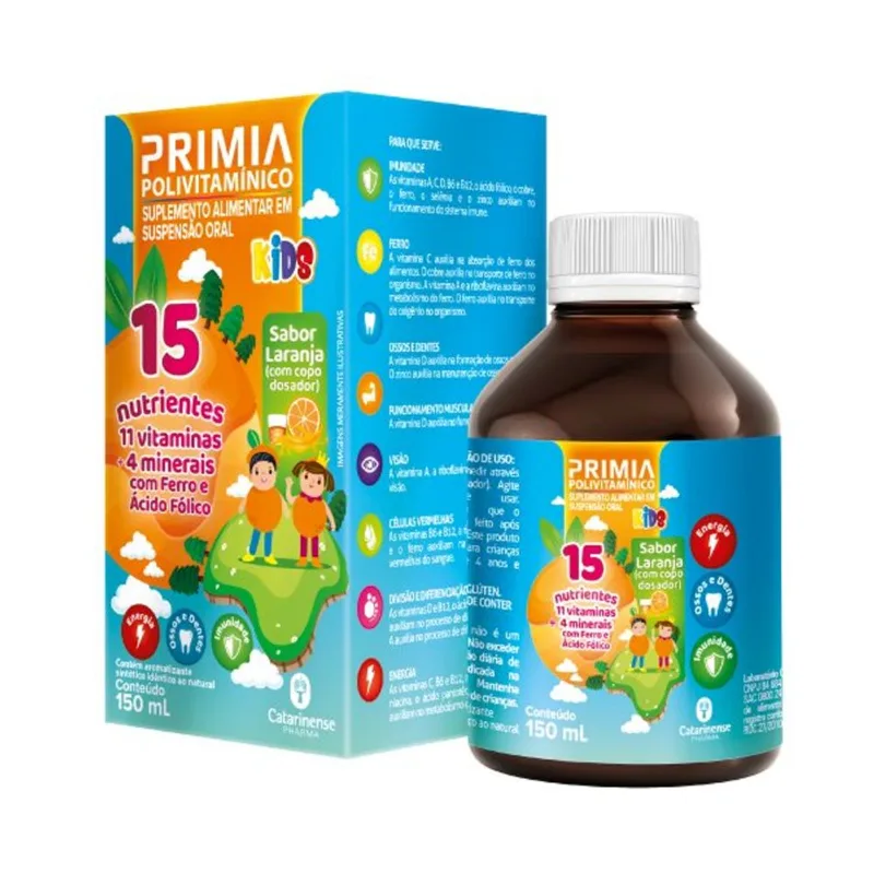 Primia Polivitamínico Kids 150ml PRIMIA KIDS POLIVITAMINICO 150ML