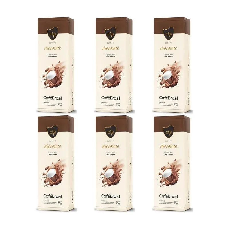 Kit 60 Cápsulas Chocolate Café Brasil