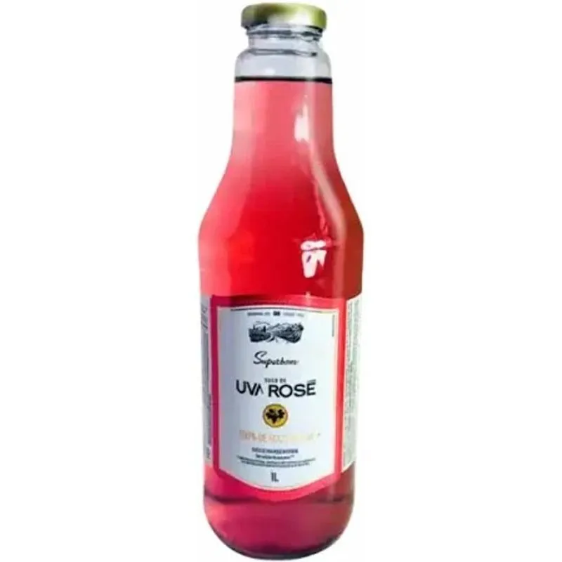 Suco Integral De Uva Rosé Superbom 1l