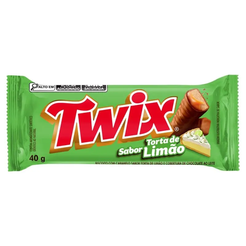 Chocolate Twix Sabor Torta De Limão 40g