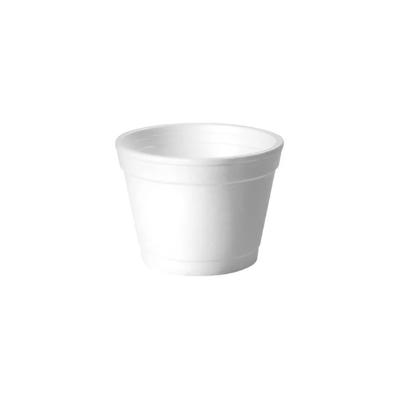 Pote de Isopor Térmico 120mL Branco sem Tampa C/50 Copobras