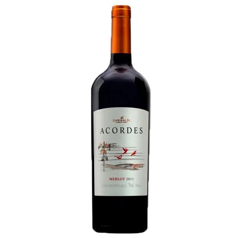 Vinho Tinto Seco Garibaldi Acordes Safra 2011 Merlot 750ml