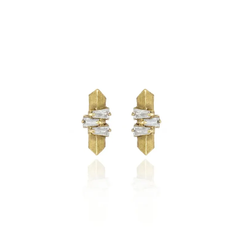 Brinco Jazz Claudia Arbex Ouro Vintage